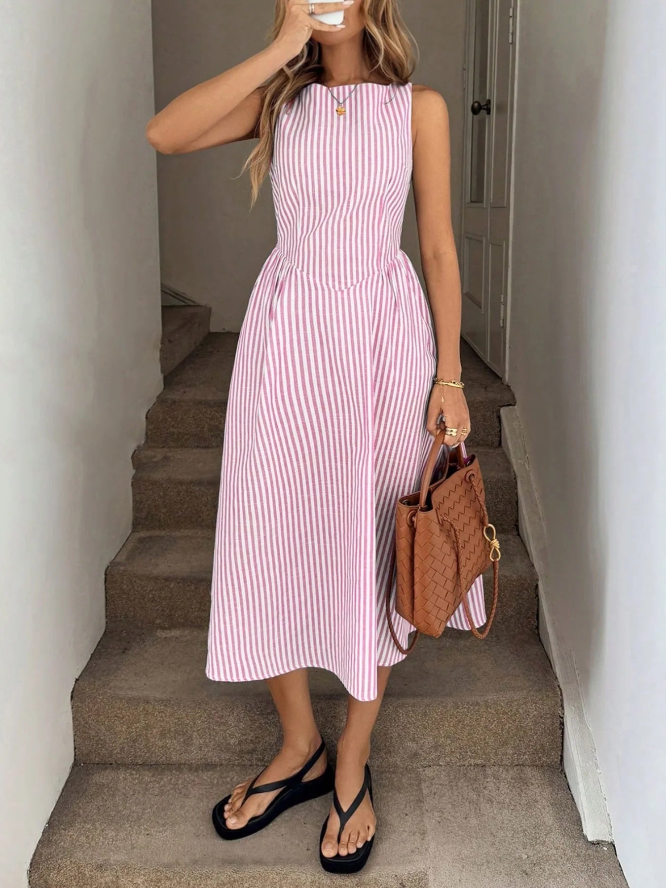 Riviera Stripe Sundress