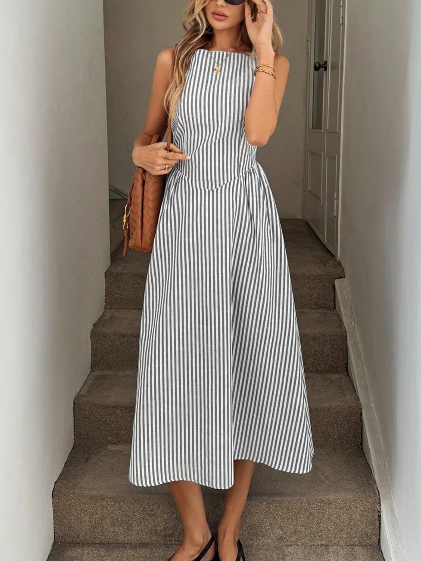 Riviera Stripe Sundress