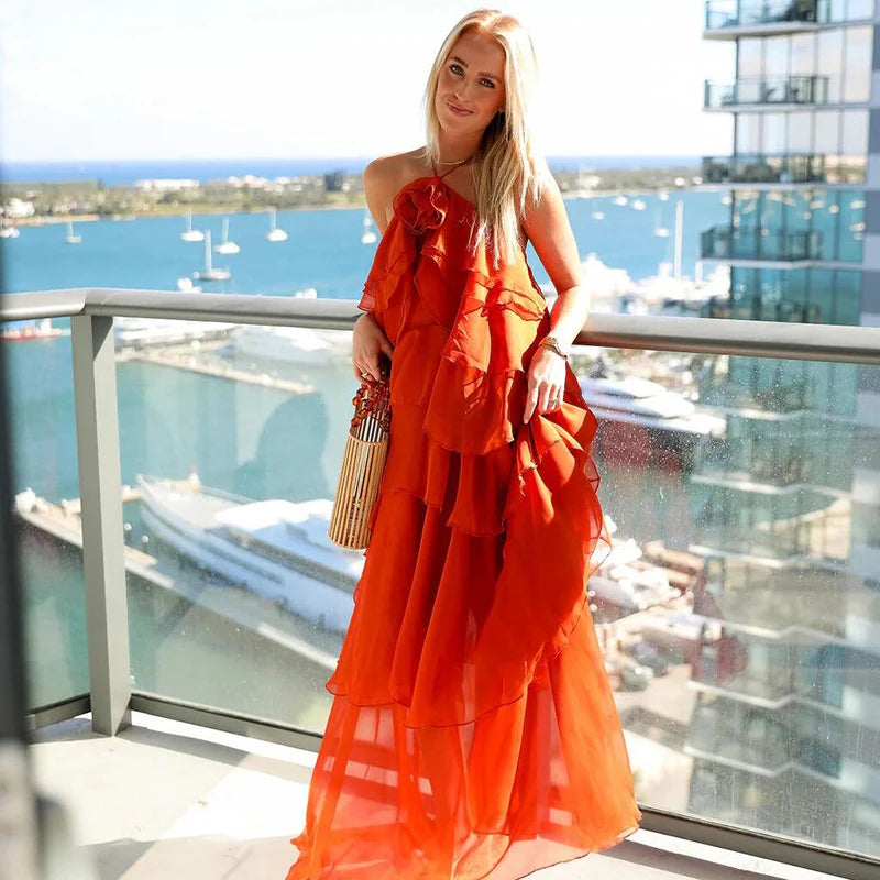 Valentina Ruffle Gown