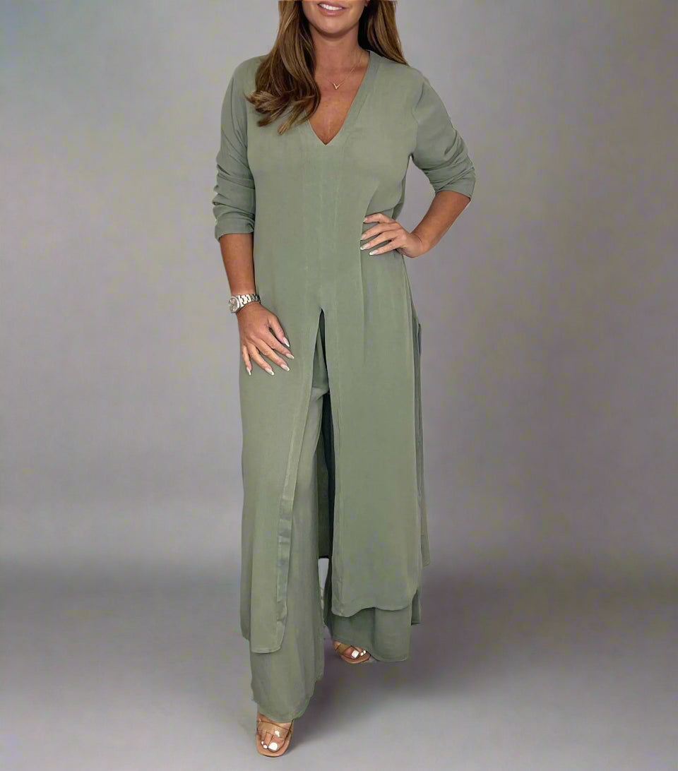 Kaïa Flow Set – Wide-Leg Two Piece