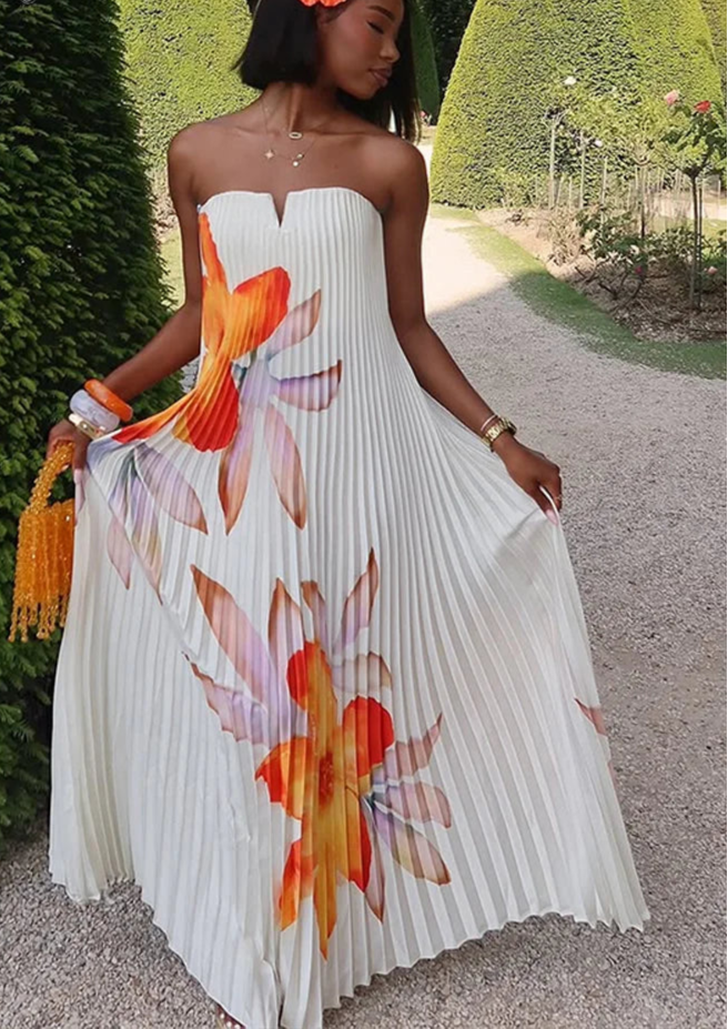 Stephanie Pleated Maxi