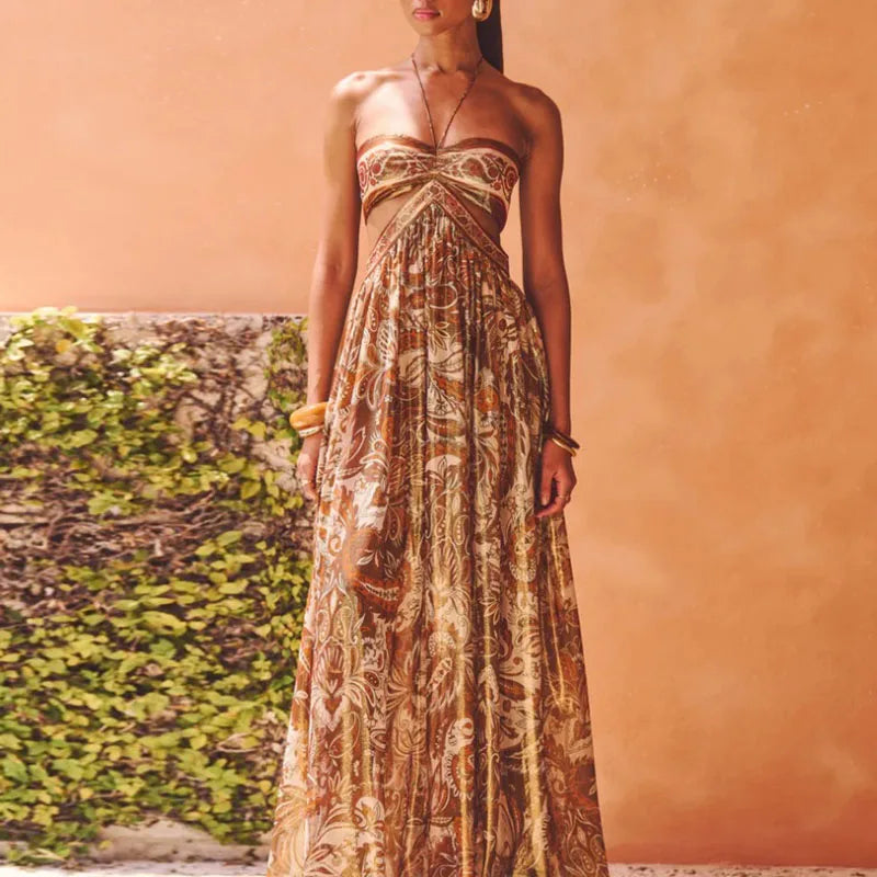 Nefertiti Maxi Dress – Golden Goddess Edition