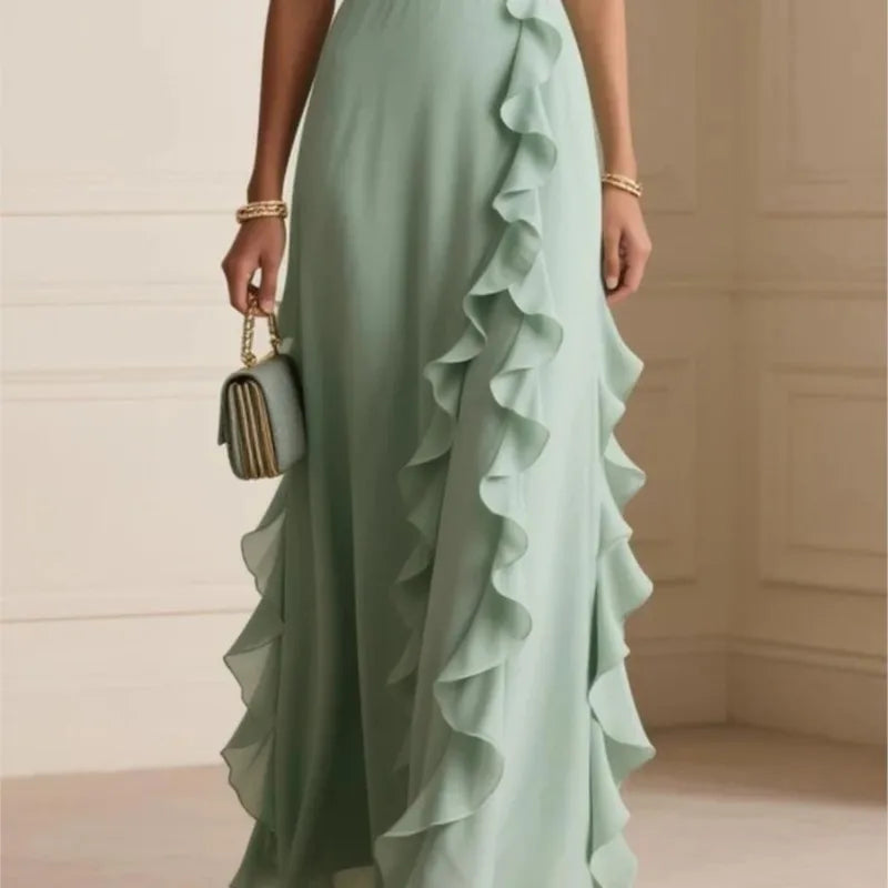 The Amara Ruffle Maxi Dress