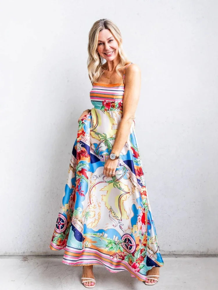 Santorini Skies Dress