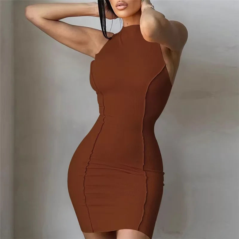 Sculpt & Shine Mini Dress