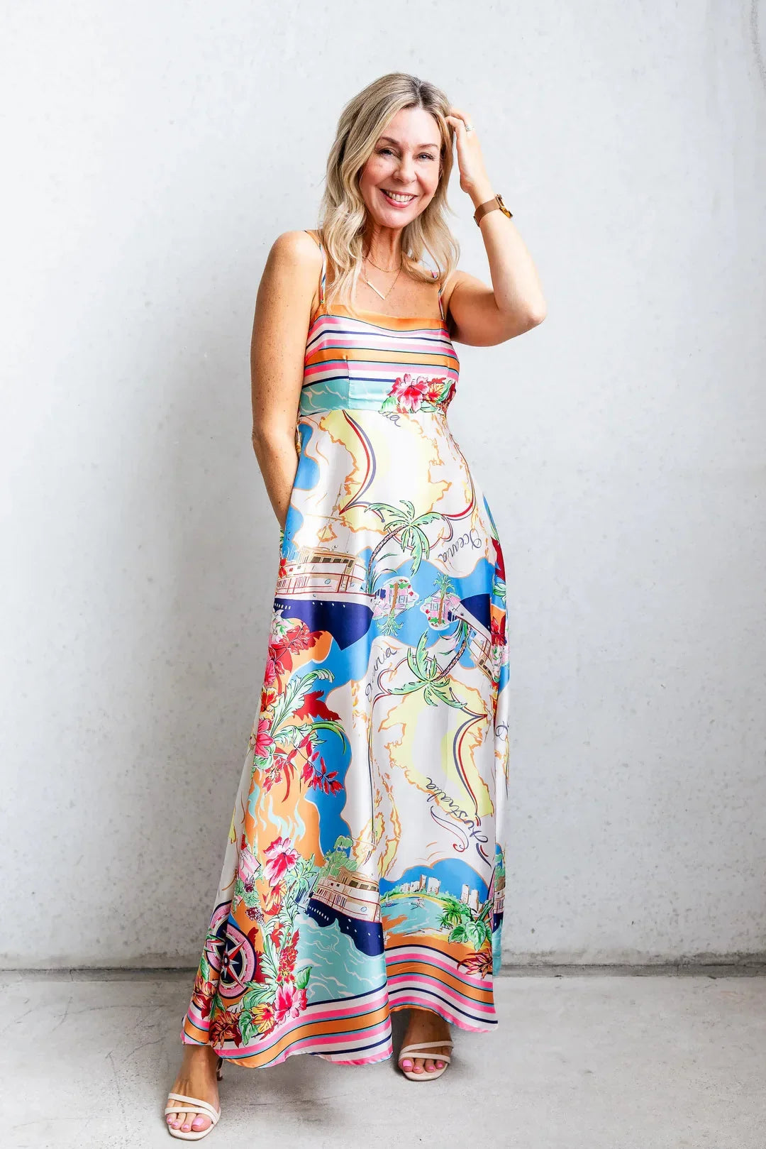 Santorini Skies Dress