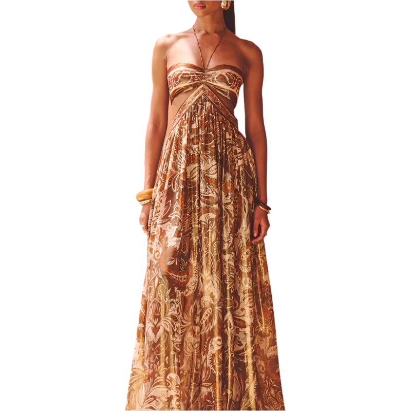 Nefertiti Maxi Dress – Golden Goddess Edition