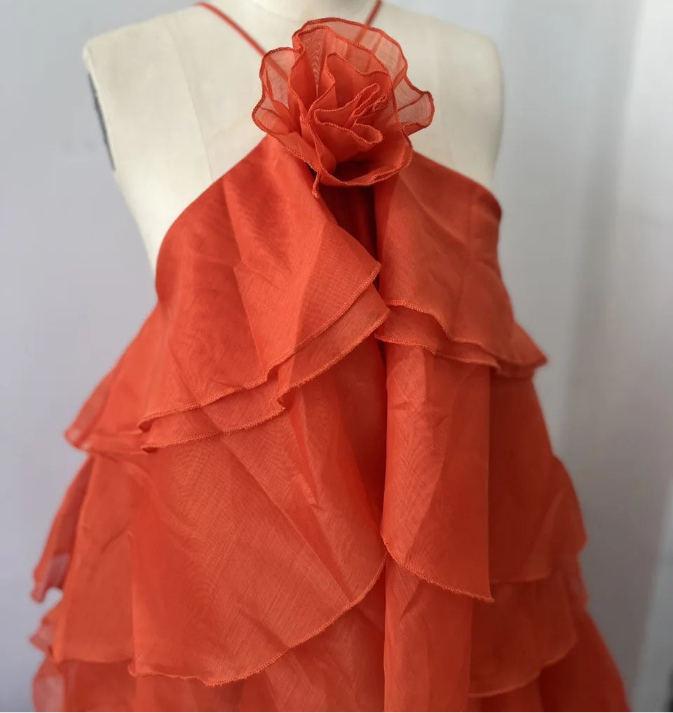 Valentina Ruffle Gown