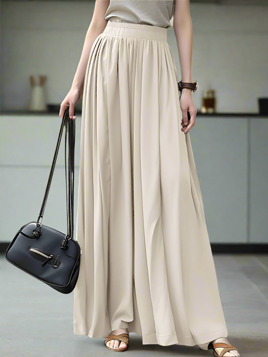 Driftwood Skies – Flowy Maxi Skirt