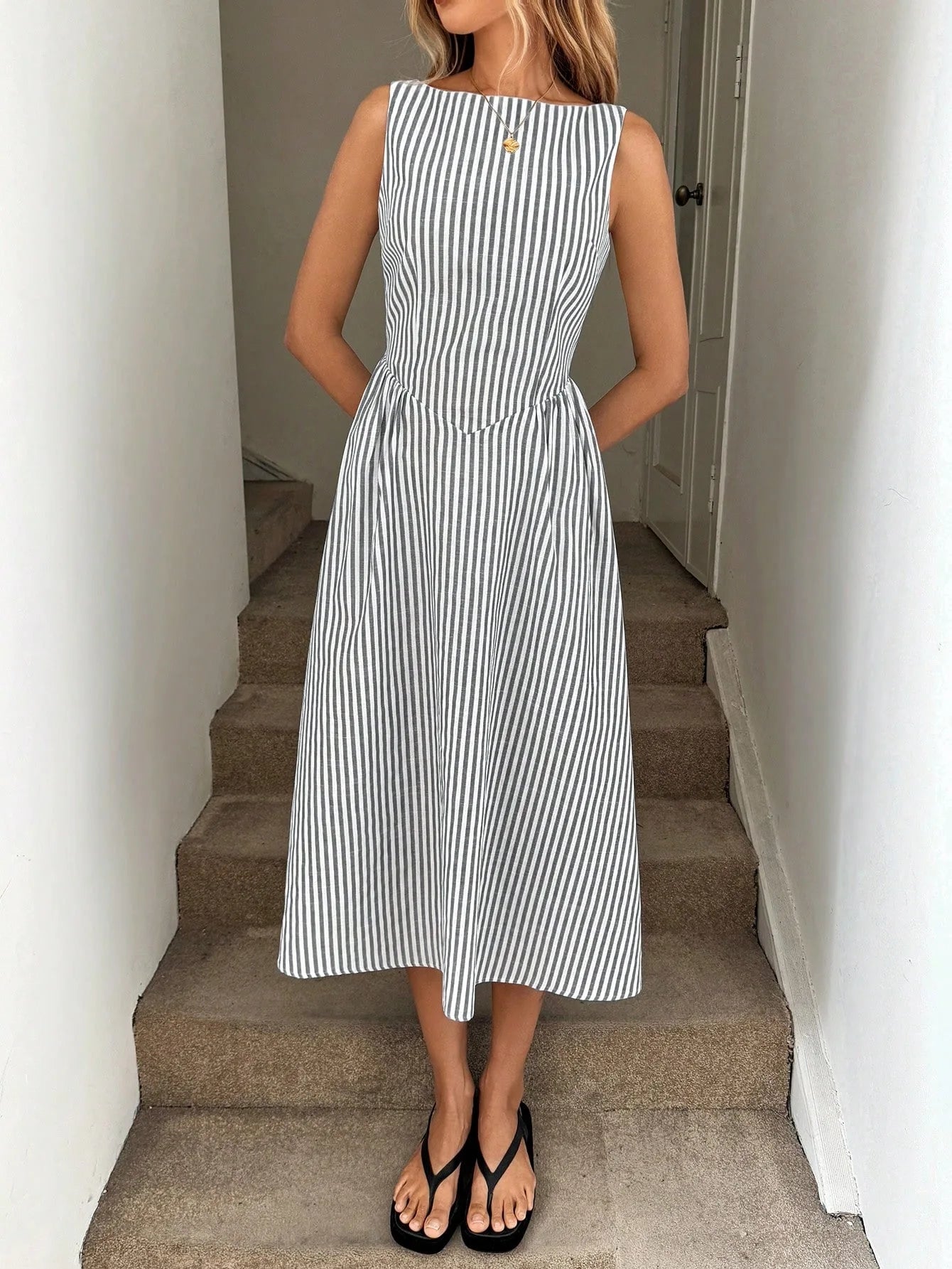 Riviera Stripe Sundress