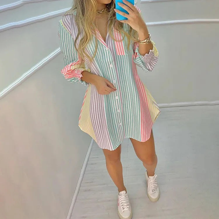The Sunday Stripes Shirt-Dress