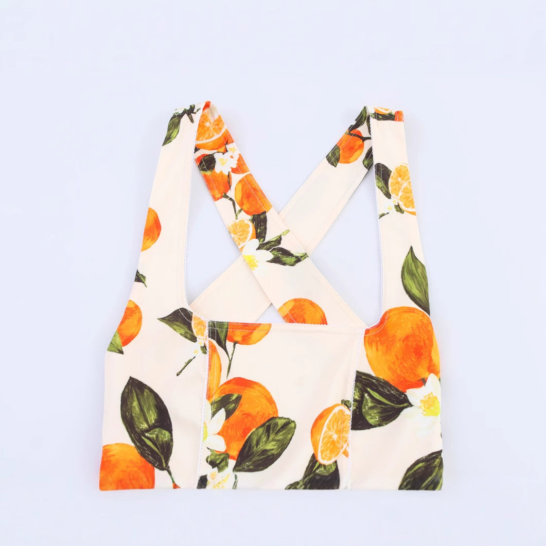 Citrus Bloom Mini Dress