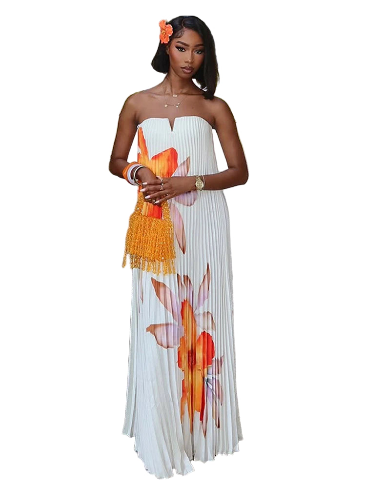 Stephanie Pleated Maxi