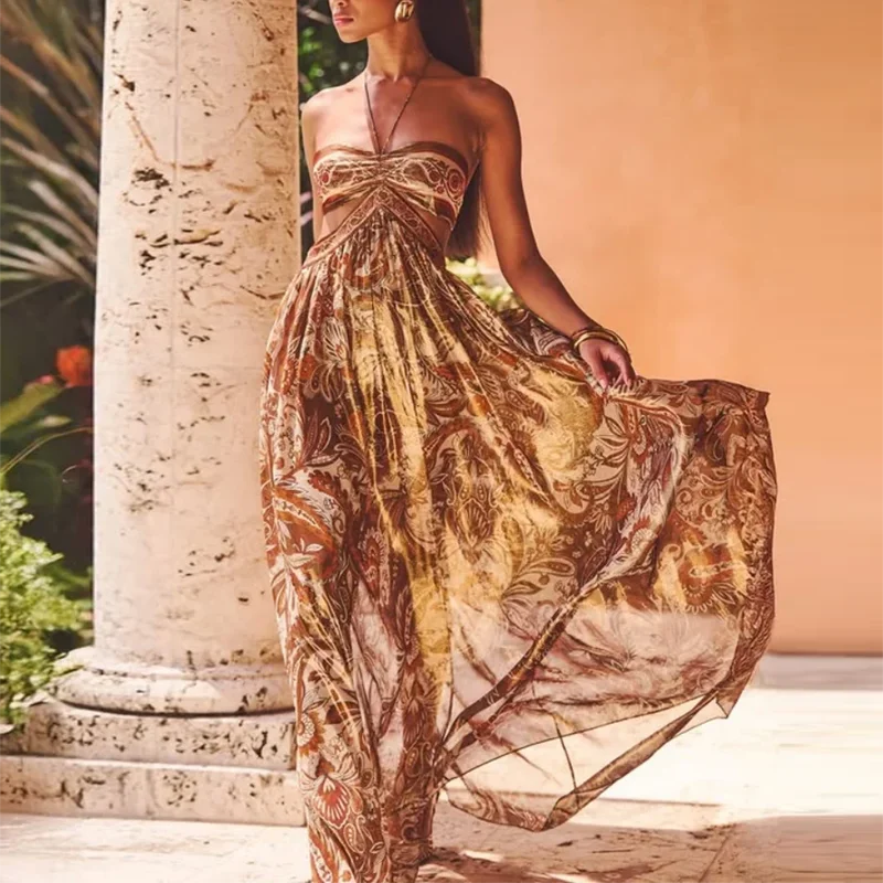 Nefertiti Maxi Dress – Golden Goddess Edition