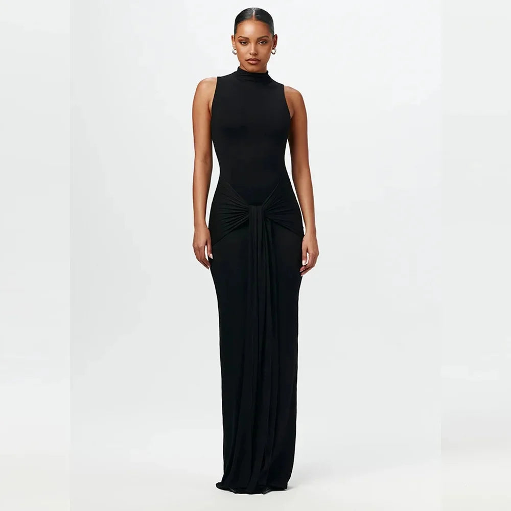 Selene Gown – Wrap Waist Sleeveless Maxi