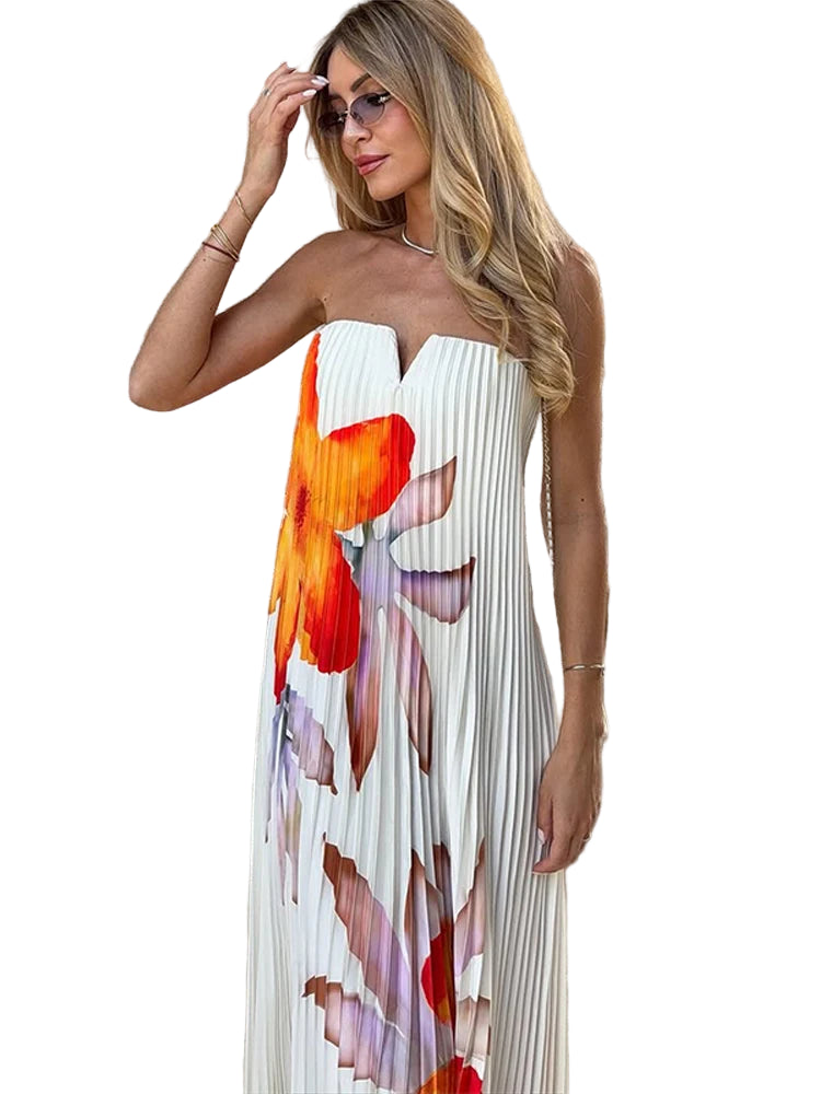 Stephanie Pleated Maxi