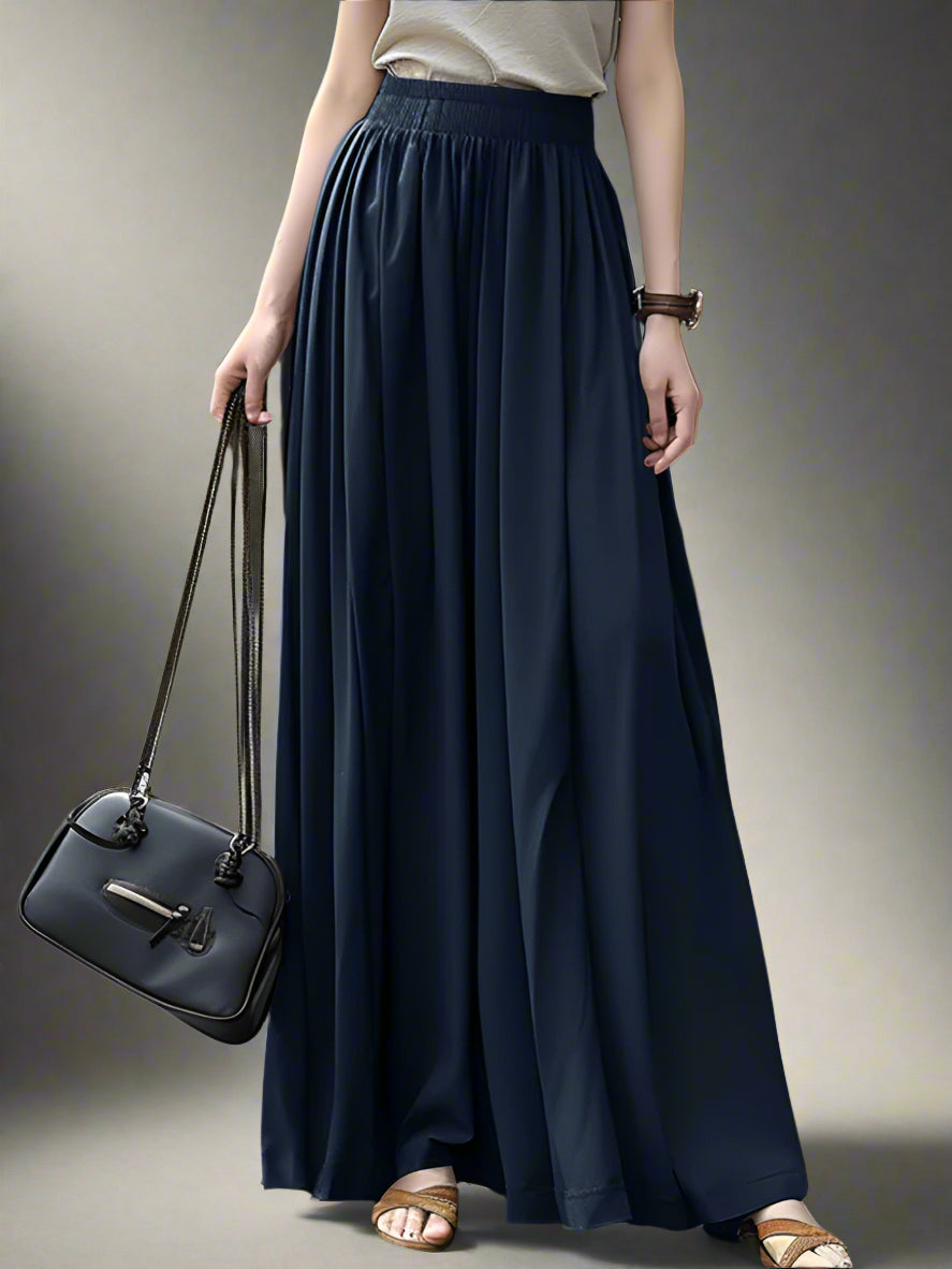 Driftwood Skies – Flowy Maxi Skirt