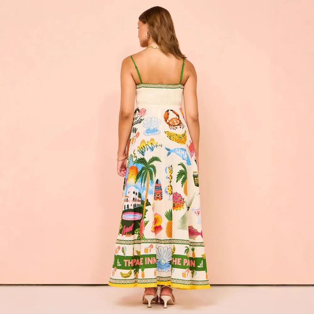 Paradiso Print Maxi Dress