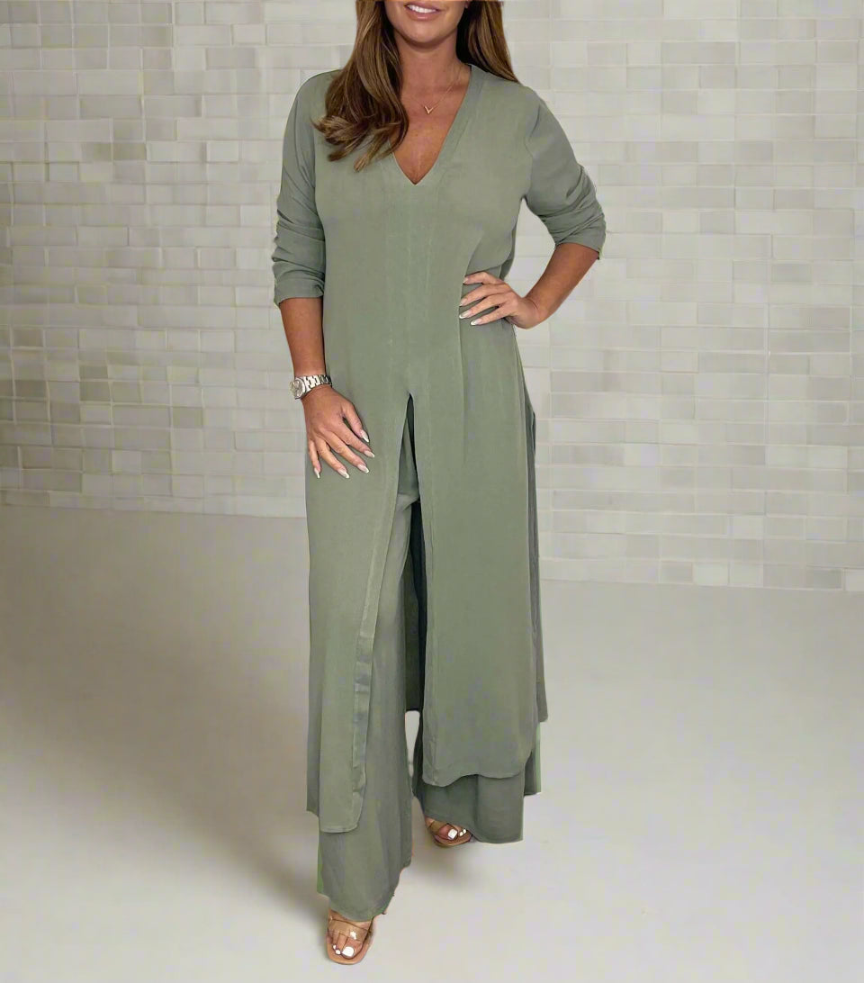 Kaïa Flow Set – Wide-Leg Two Piece